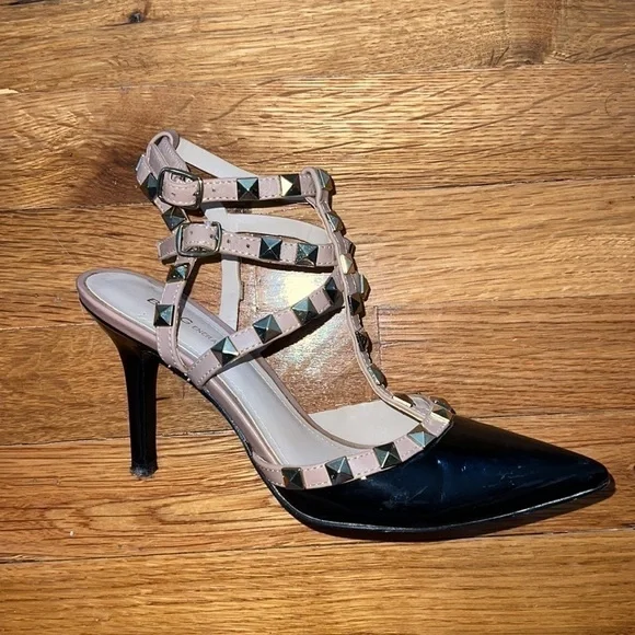 WOMEN’S BCBGENERATION DARRON TWO-TONE PATENT PUMP - Picture 4 of 6